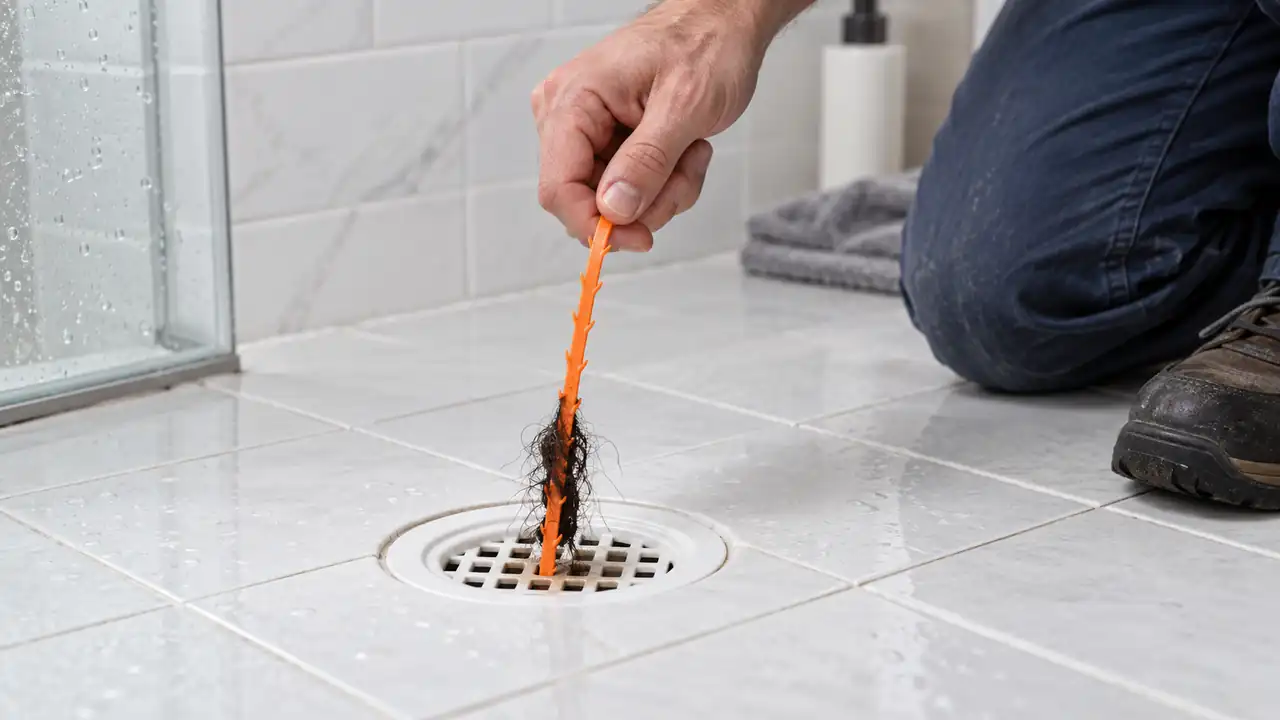 Drain Snakes for Hair shown in a residential plumbing installation.
